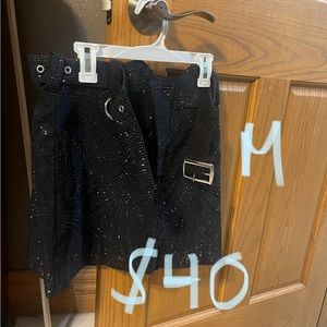 Short bedazzled skirt